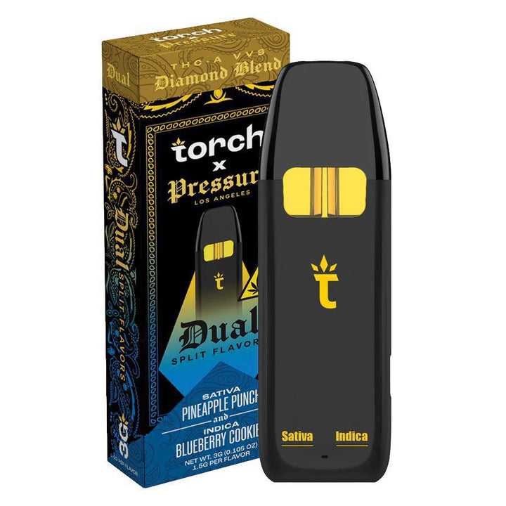 Torch x Pressure – Dual Split THCA Diamond Blend Disposable – 3G